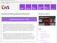 Tablet Screenshot of constructionscience.com